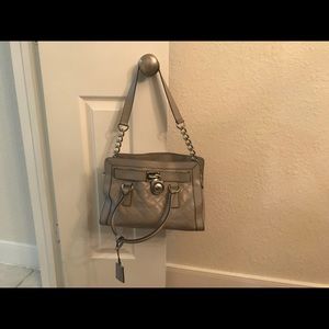 Michael Kors medium size gray/silver purse